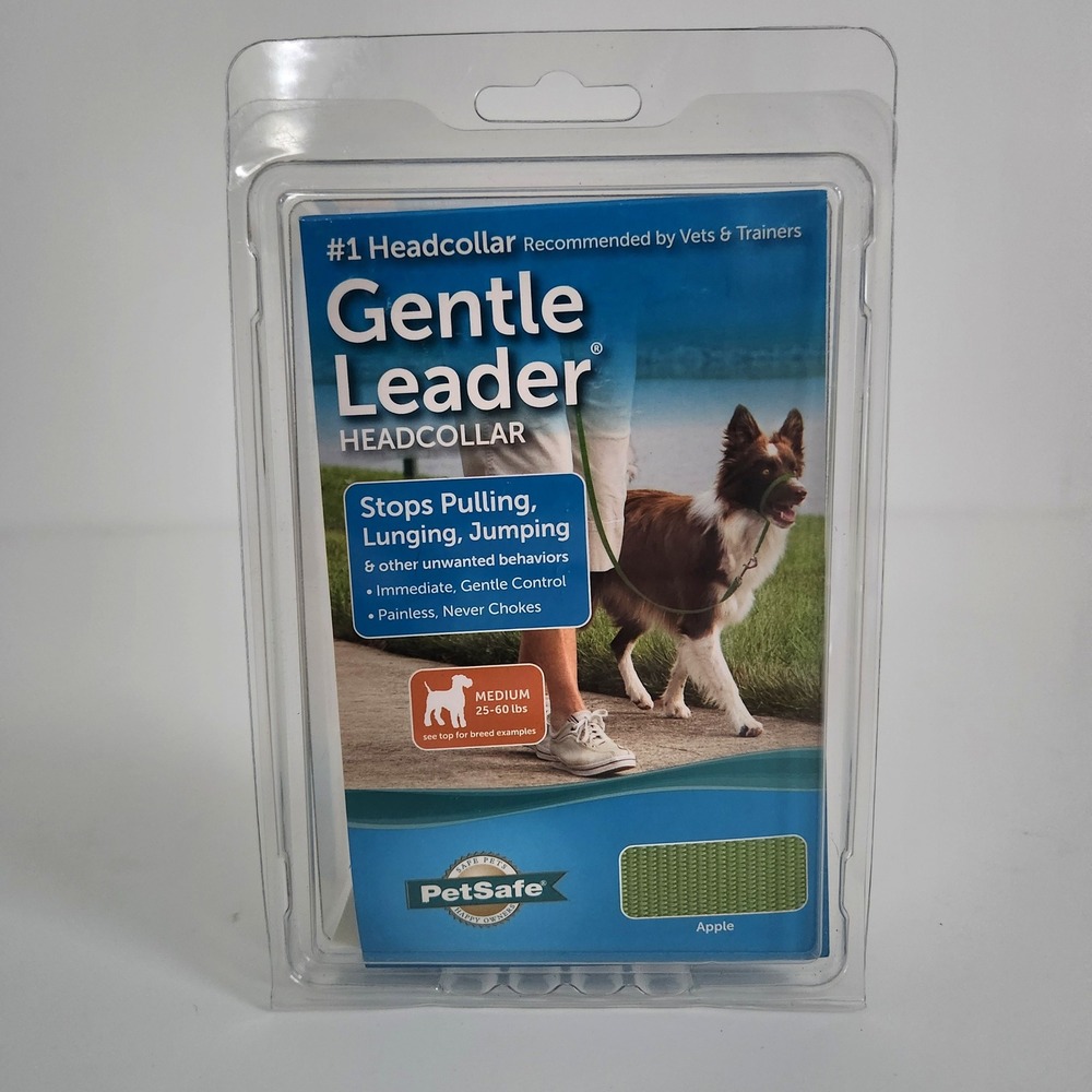 NEW PetSafe Gentle Leader‎ Headcollar Medium 25-60 lbs Apple Green